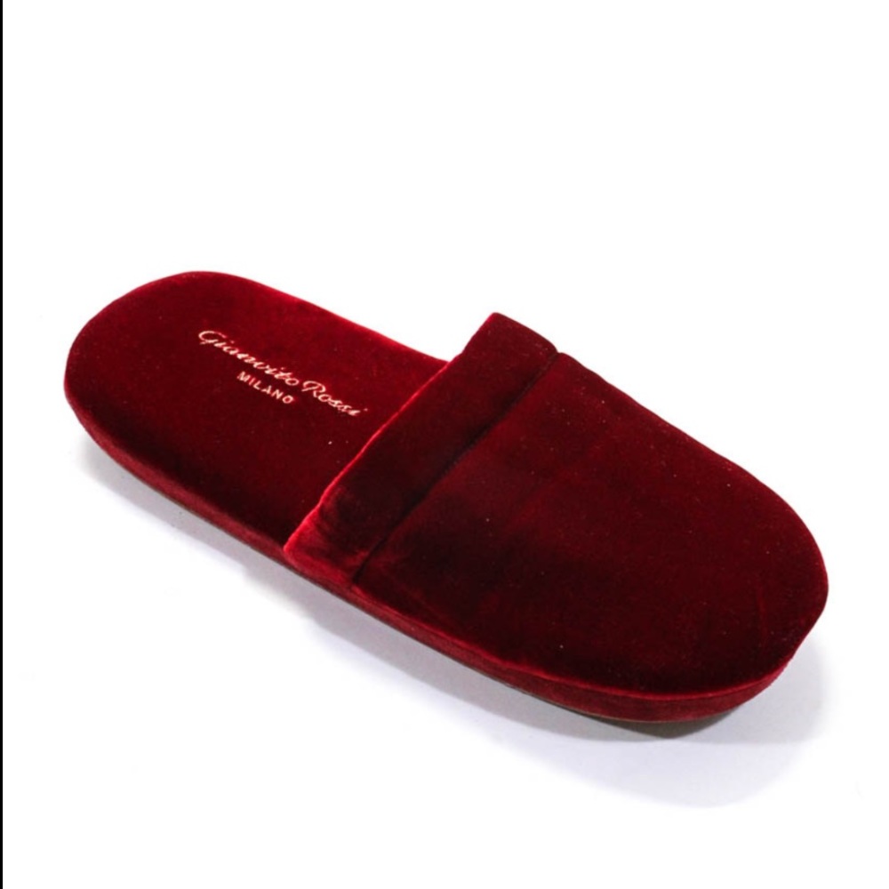 Gianvito Rossi Velvet Mule Slippers